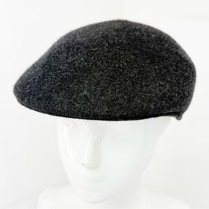 Charcoal Gray 100% Wool Peaky Blinders Newsboy Cap